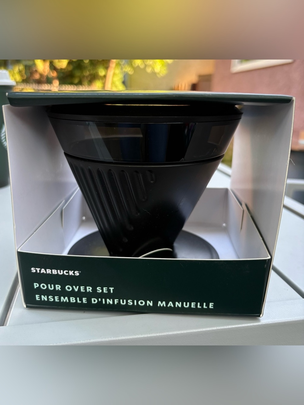 Starbucks RARE 2022 Black Pour Over Coffee Dripper Set